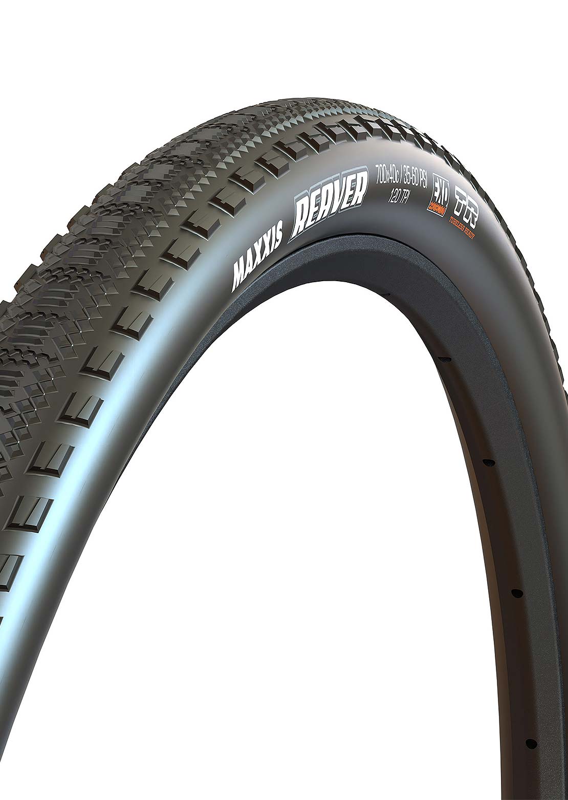 Maxxis Reaver 700x40C F120 EXO TR Tire Black