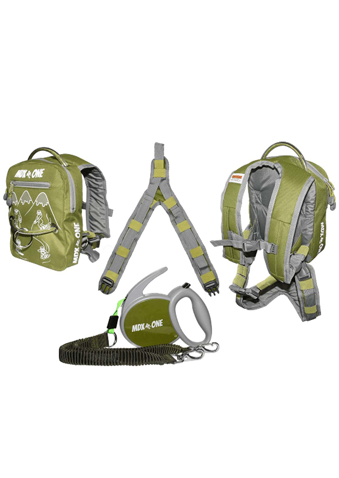 Mdxone The One Snowboard/Ski Backpack With Retractable Rope