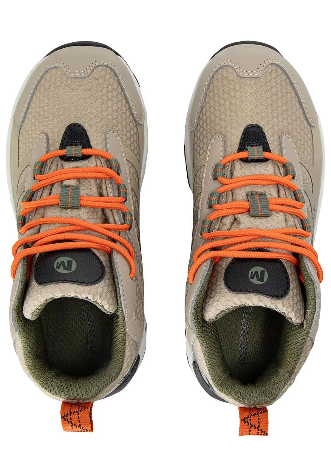 Merrell Junior MOAB Speed 2 Mid Waterproof Shoes Black/Tan
