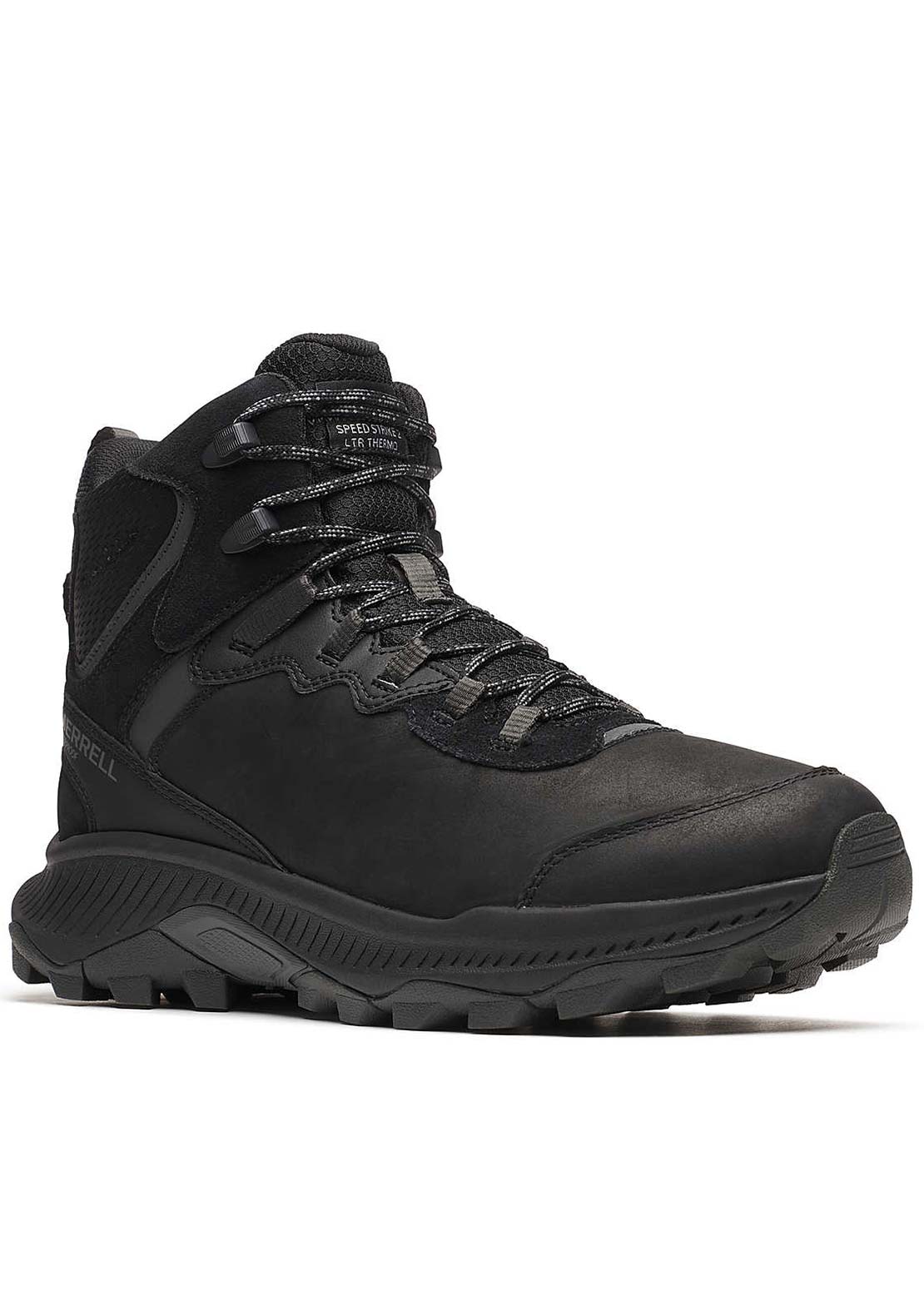 Merrell Men's Speed Strike 2 Leather Thermo Mid Waterproof Boots Black