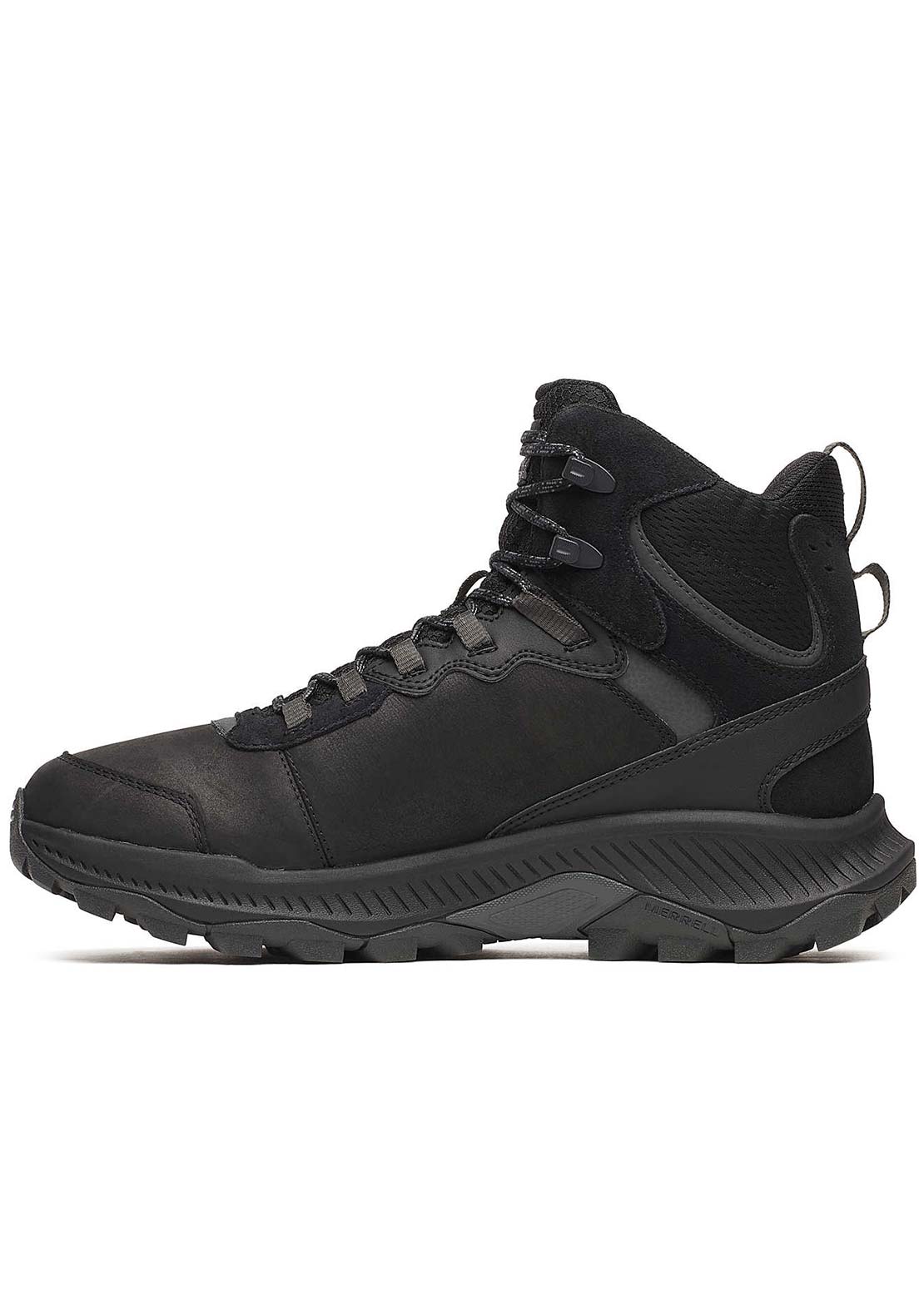 Merrell Men's Speed Strike 2 Leather Thermo Mid Waterproof Boots Black