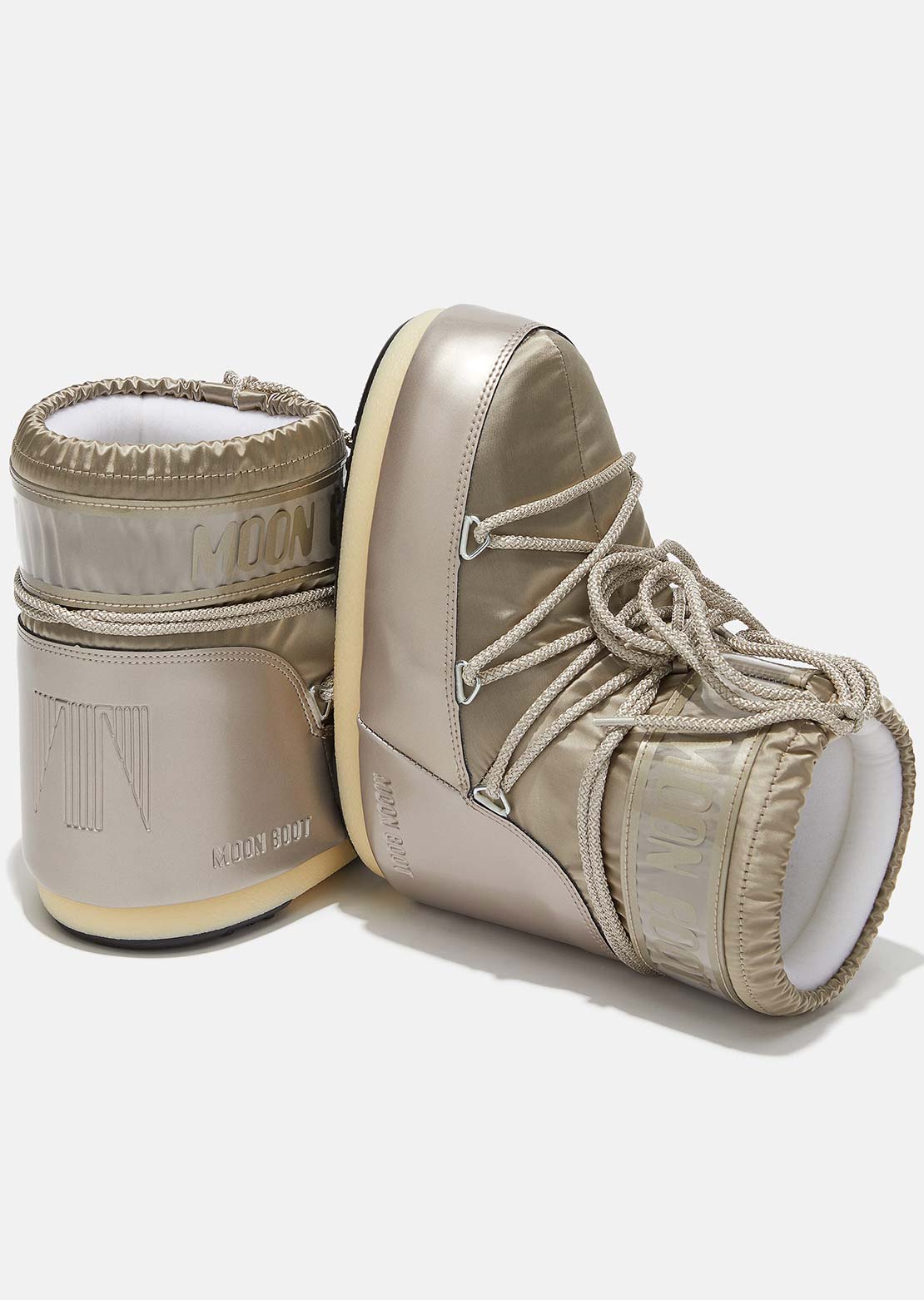 Moon Boot Unisex Icon Low Glance Boots Platinum