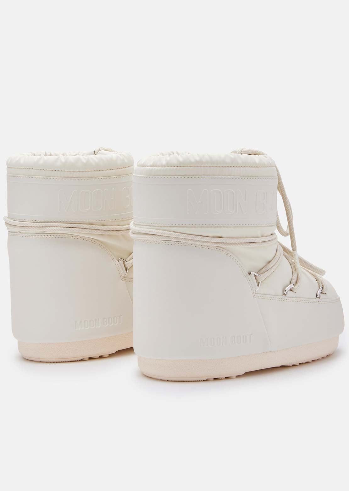 Moon Boot Unisex Icon Low Rubber Boots Cream