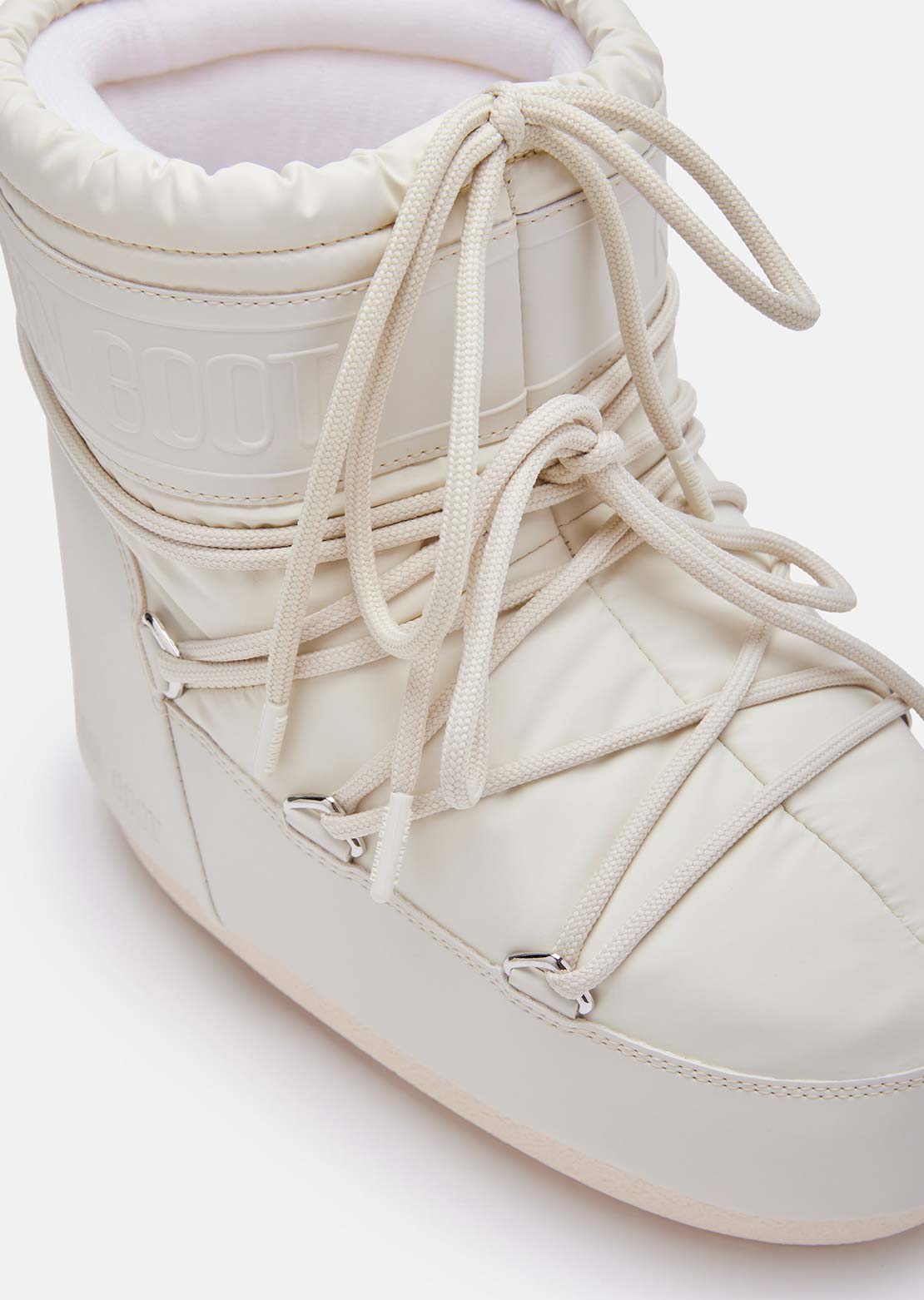 Moon Boot Unisex Icon Low Rubber Boots Cream