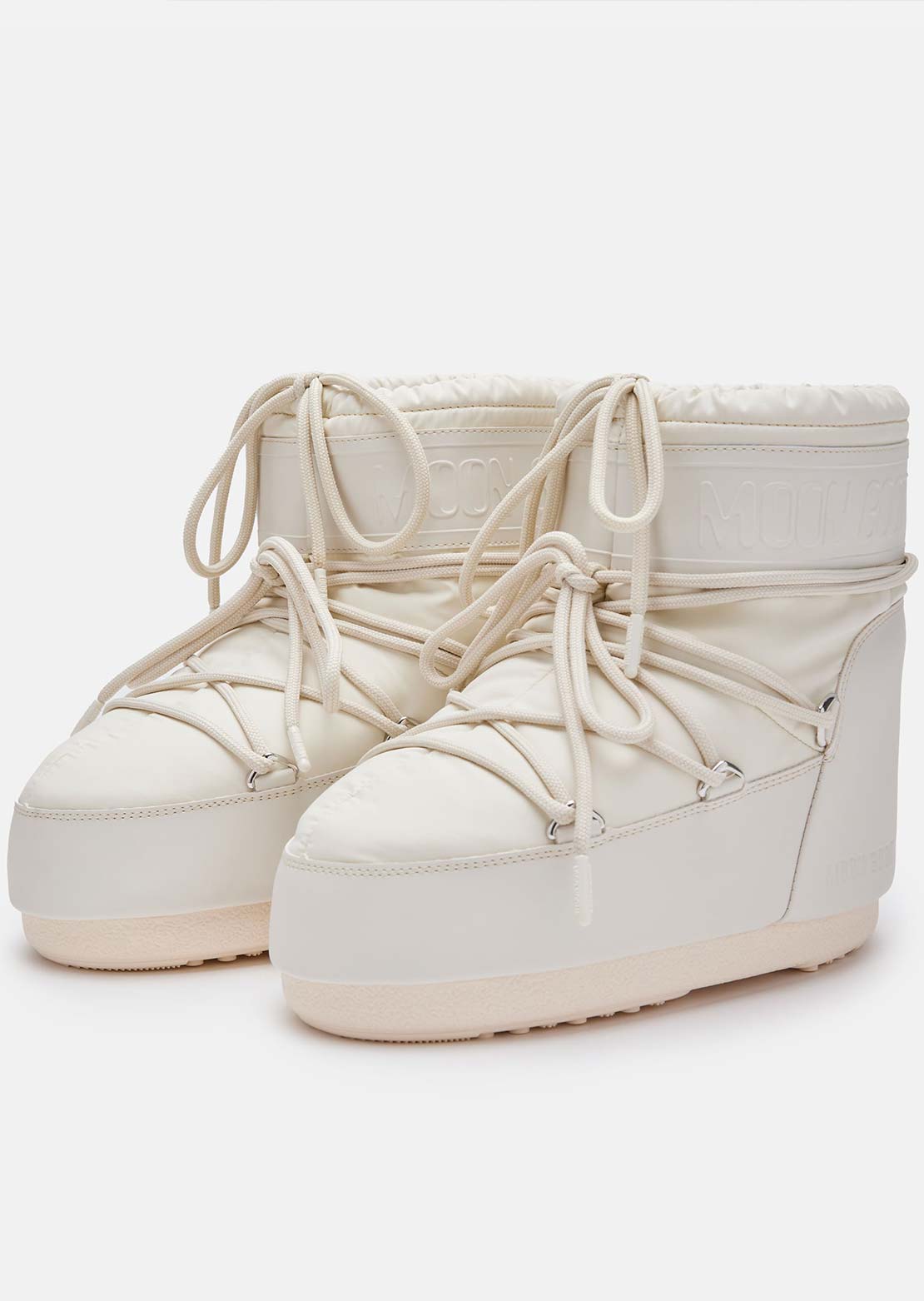 Moon Boot Unisex Icon Low Rubber Boots Cream