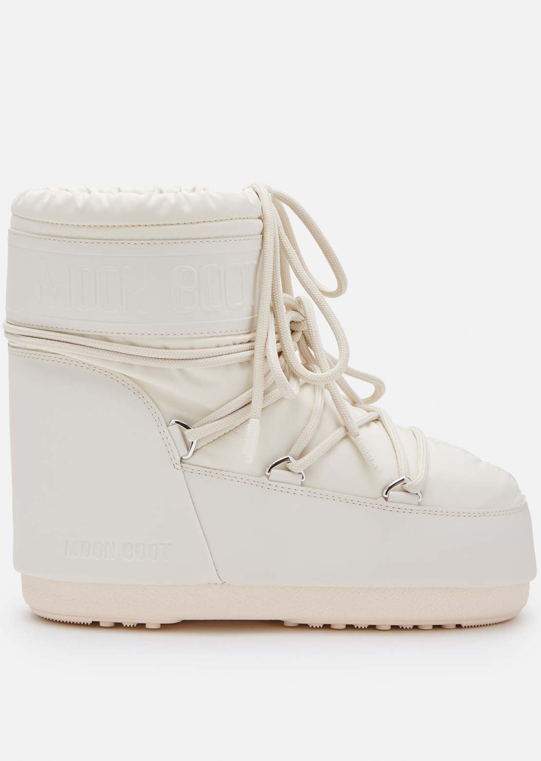 Moon Boot Unisex Icon Low Rubber Boots Cream