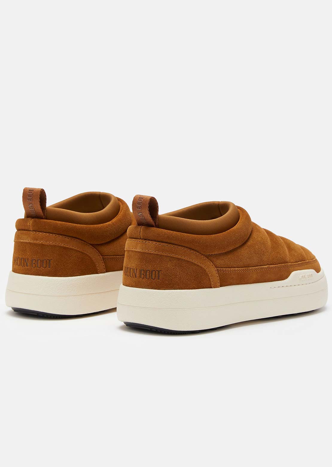 Moon Boot Unisex Park Soft Suede Shoes Cognac