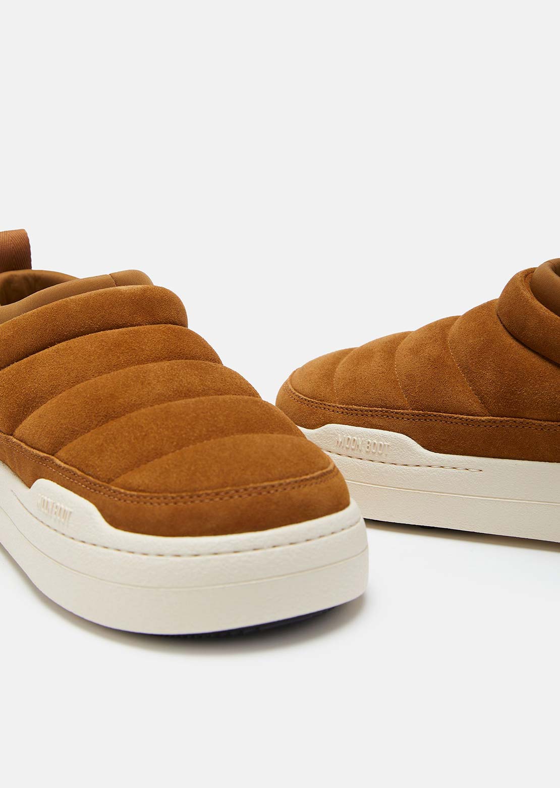 Moon Boot Unisex Park Soft Suede Shoes Cognac