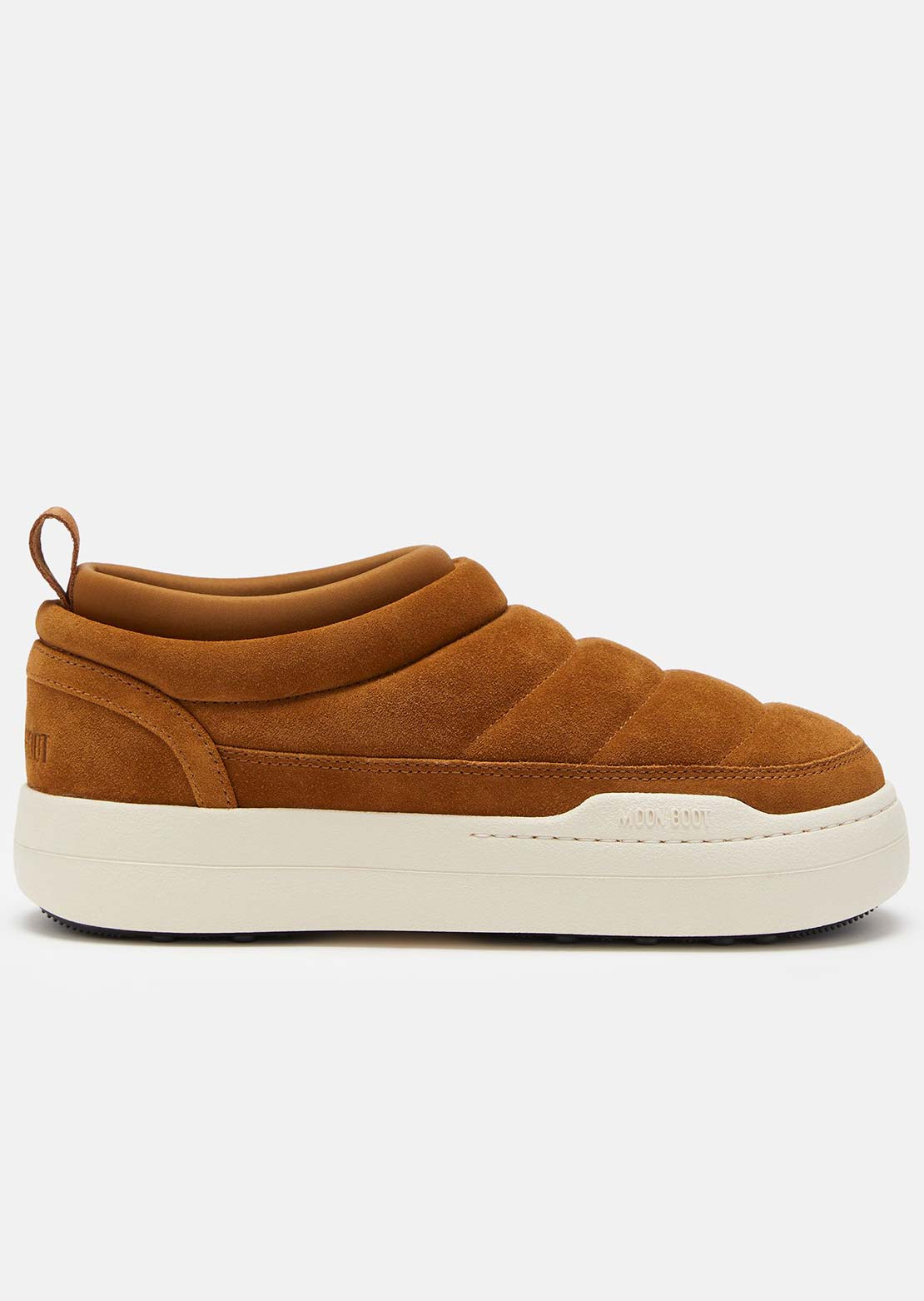 Moon Boot Unisex Park Soft Suede Shoes Cognac