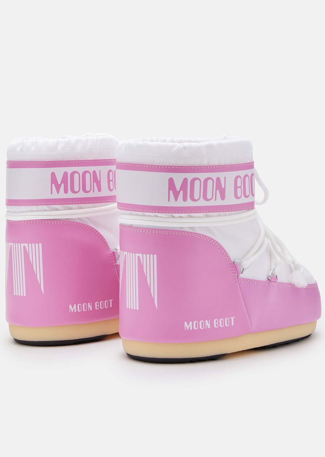 Moon Boot Women&#39;s Icon Low Nylon Boots Pink/White