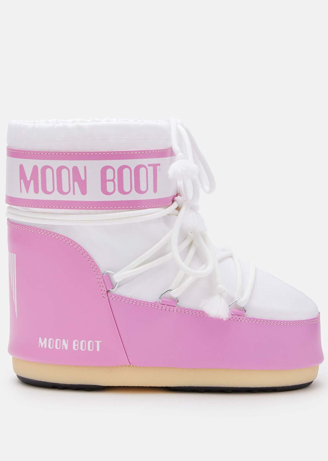 Moon Boot Women&#39;s Icon Low Nylon Boots Pink/White