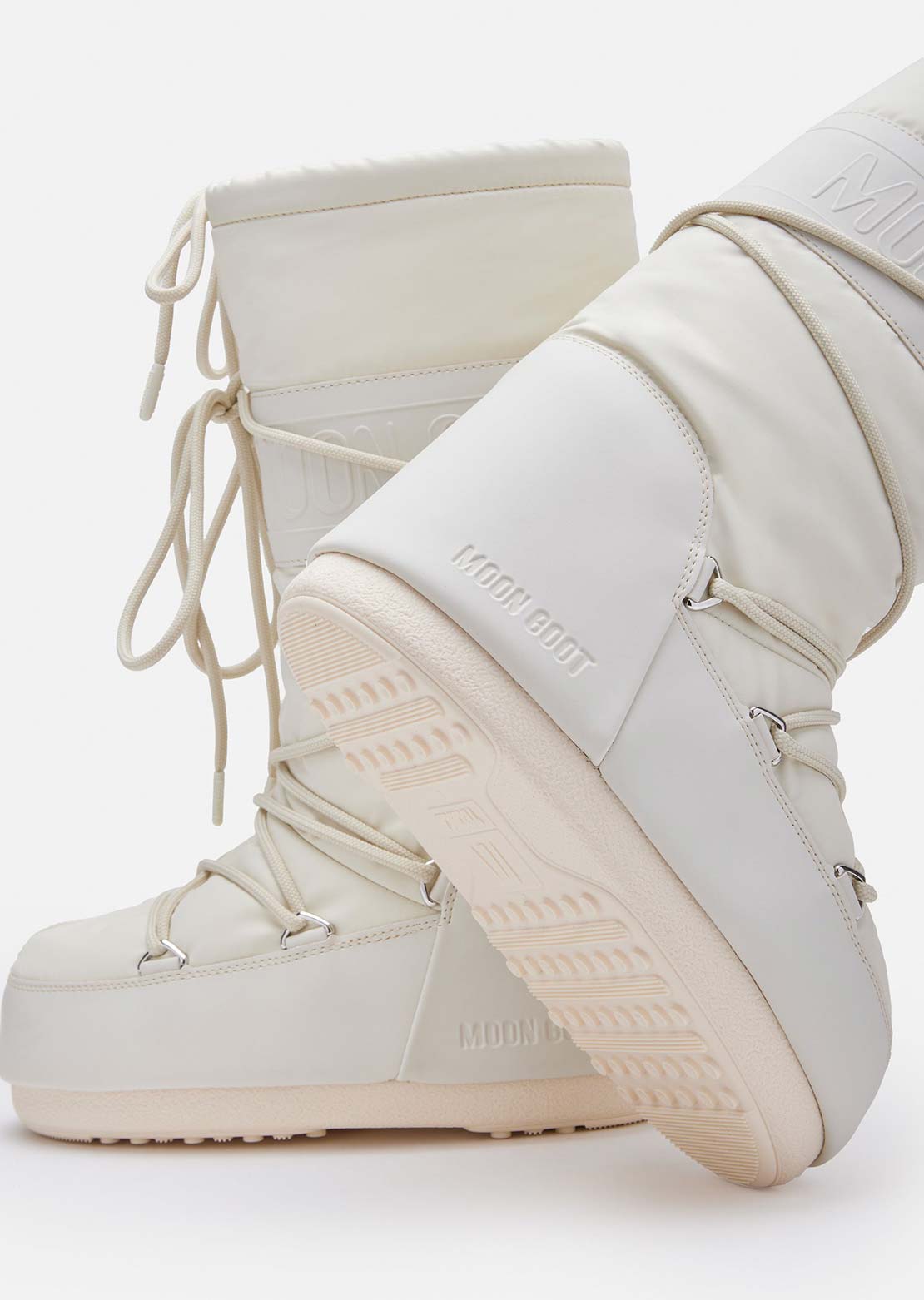 Moon Boot Women&#39;s Icon Rubber Boots Cream