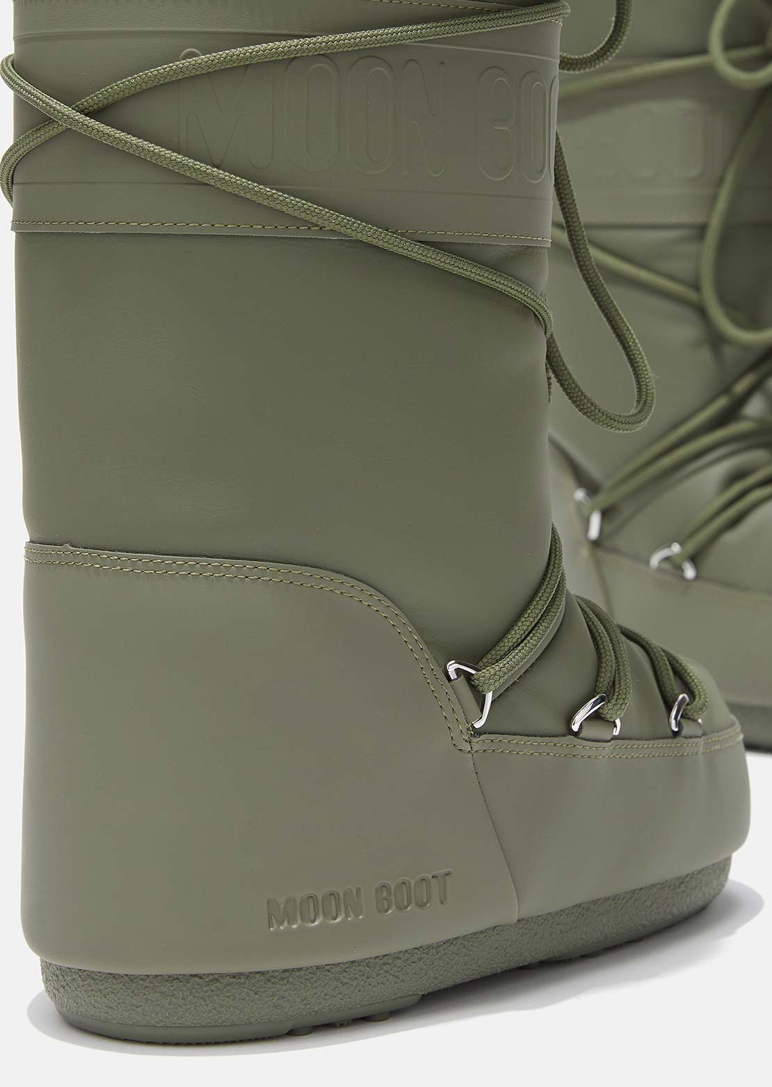 Moon Boot Women&#39;s Icon Rubber Boots Khaki