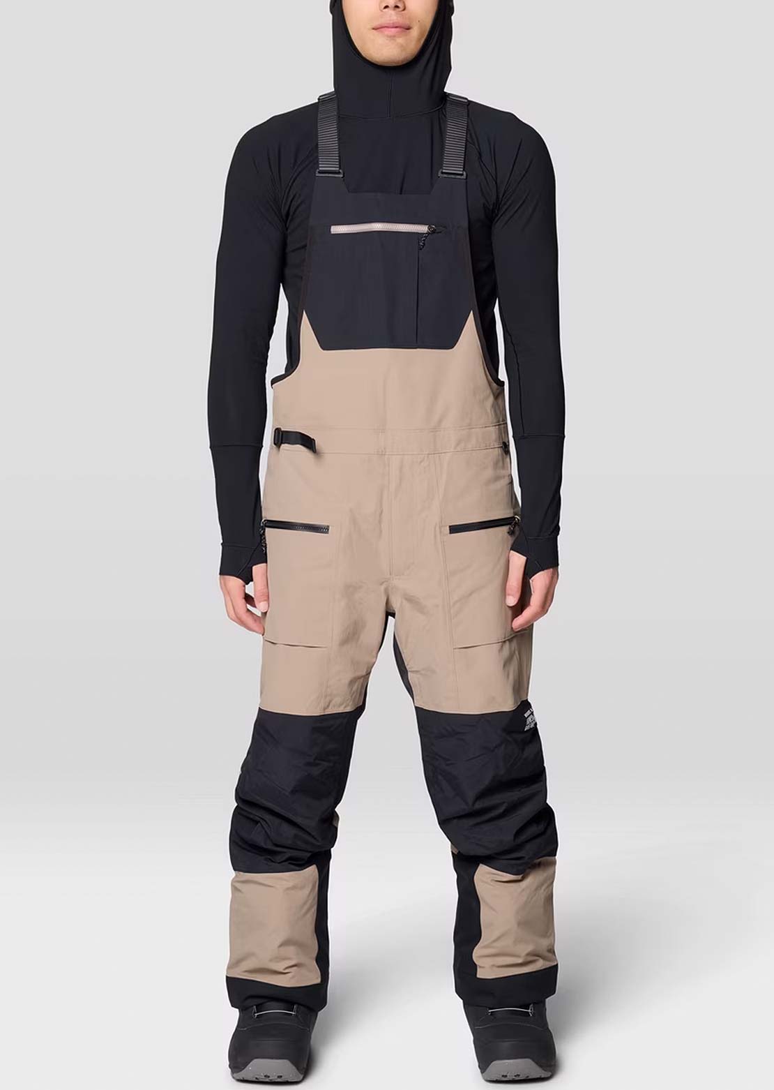 Mountain Hardwear Men's First Tracks Bib Pants Dunes/Black