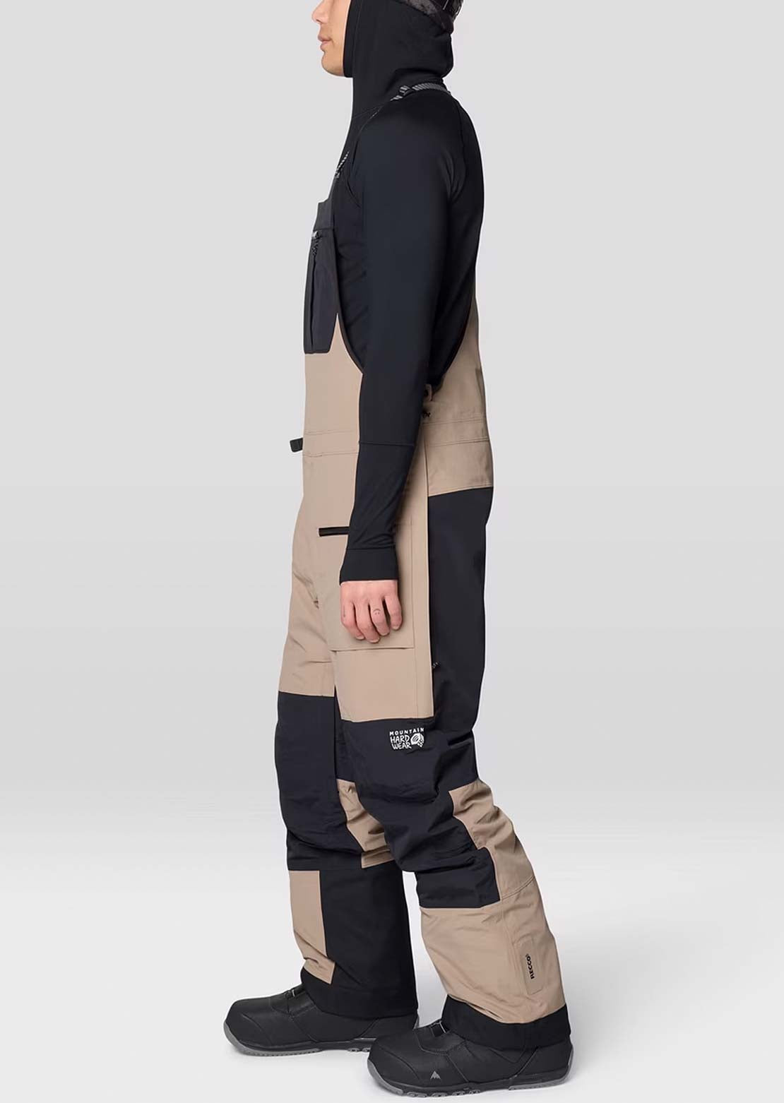 Mountain Hardwear Men's First Tracks Bib Pants Dunes/Black