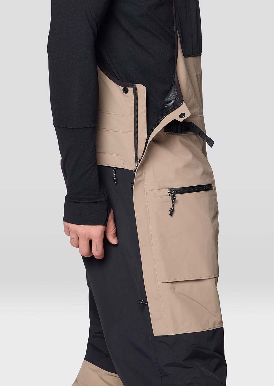 Mountain Hardwear Men's First Tracks Bib Pants Dunes/Black