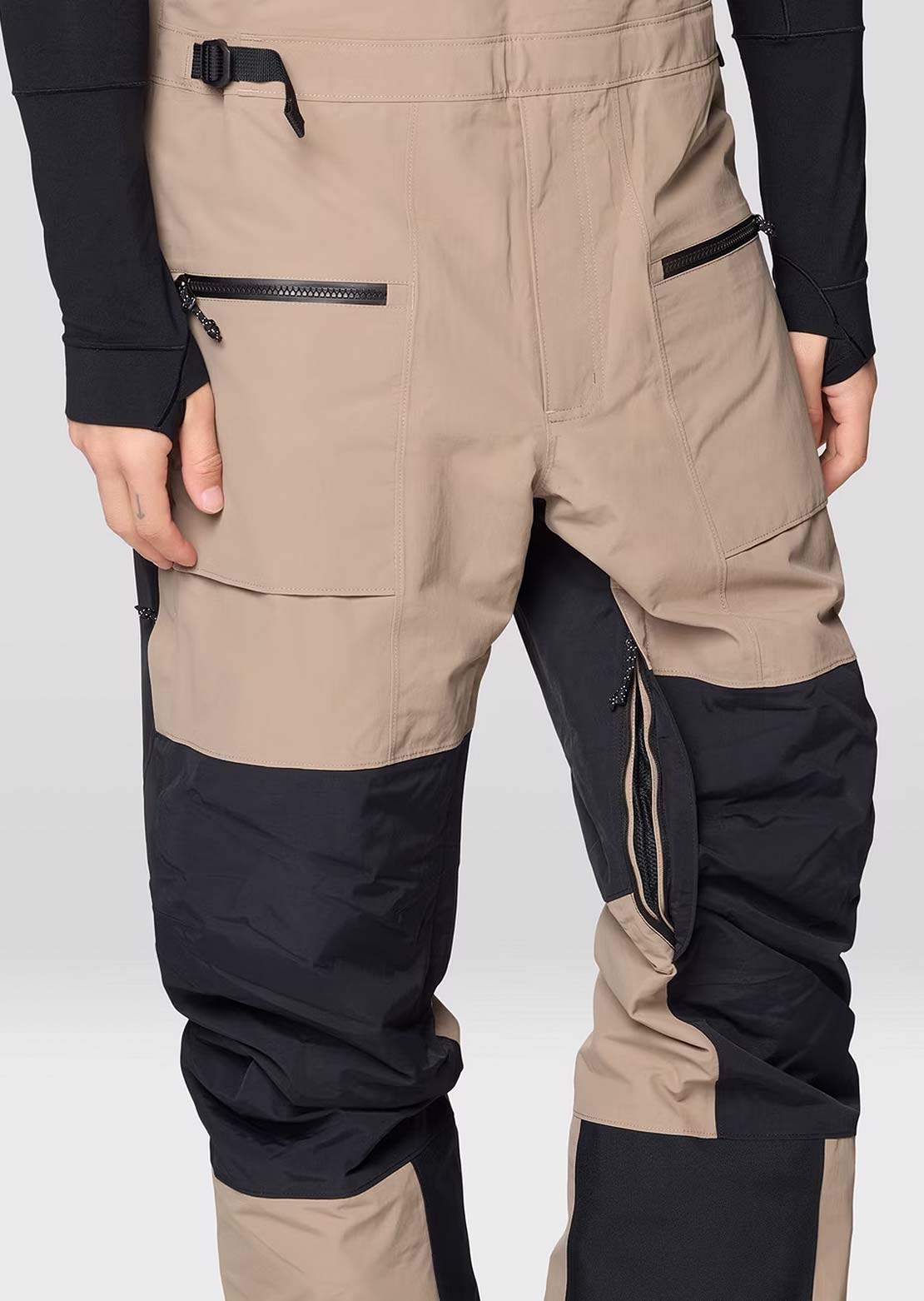 Mountain Hardwear Men's First Tracks Bib Pants Dunes/Black