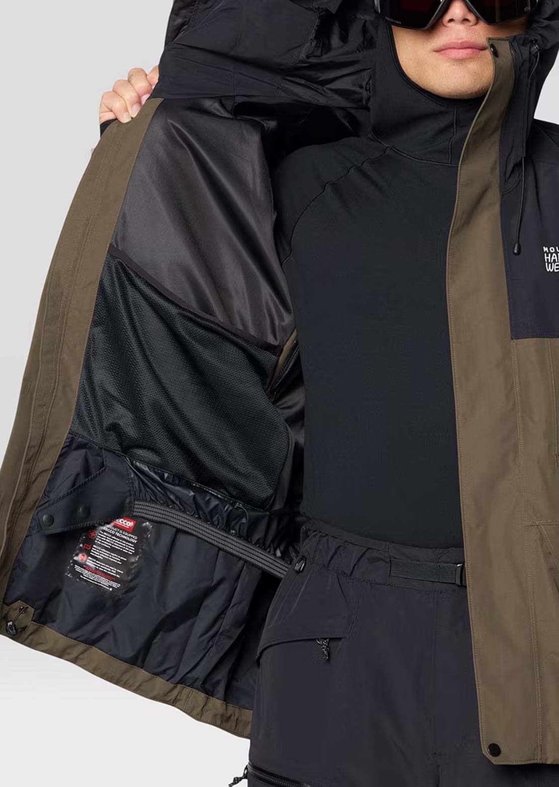Mountain Hardwear Men's First Tracks Jacket Ridgeline/Dunes/Black