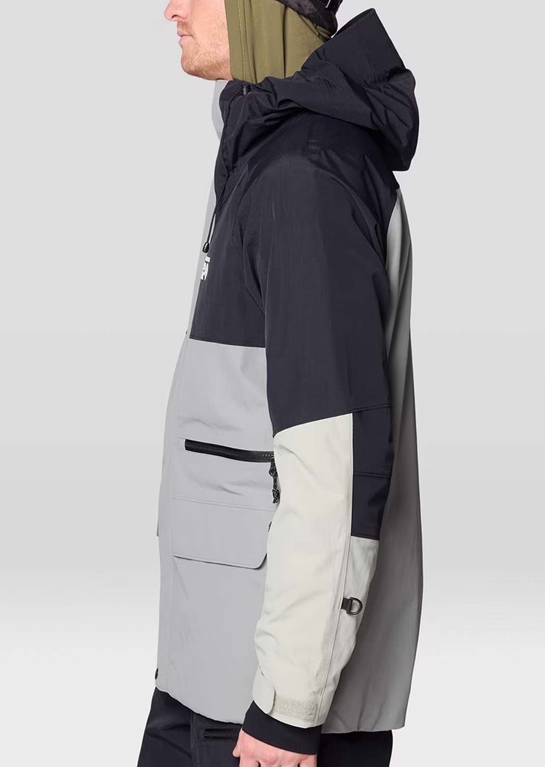 Mountain Hardwear Men's First Tracks Jacket Wet Stone/White Sage