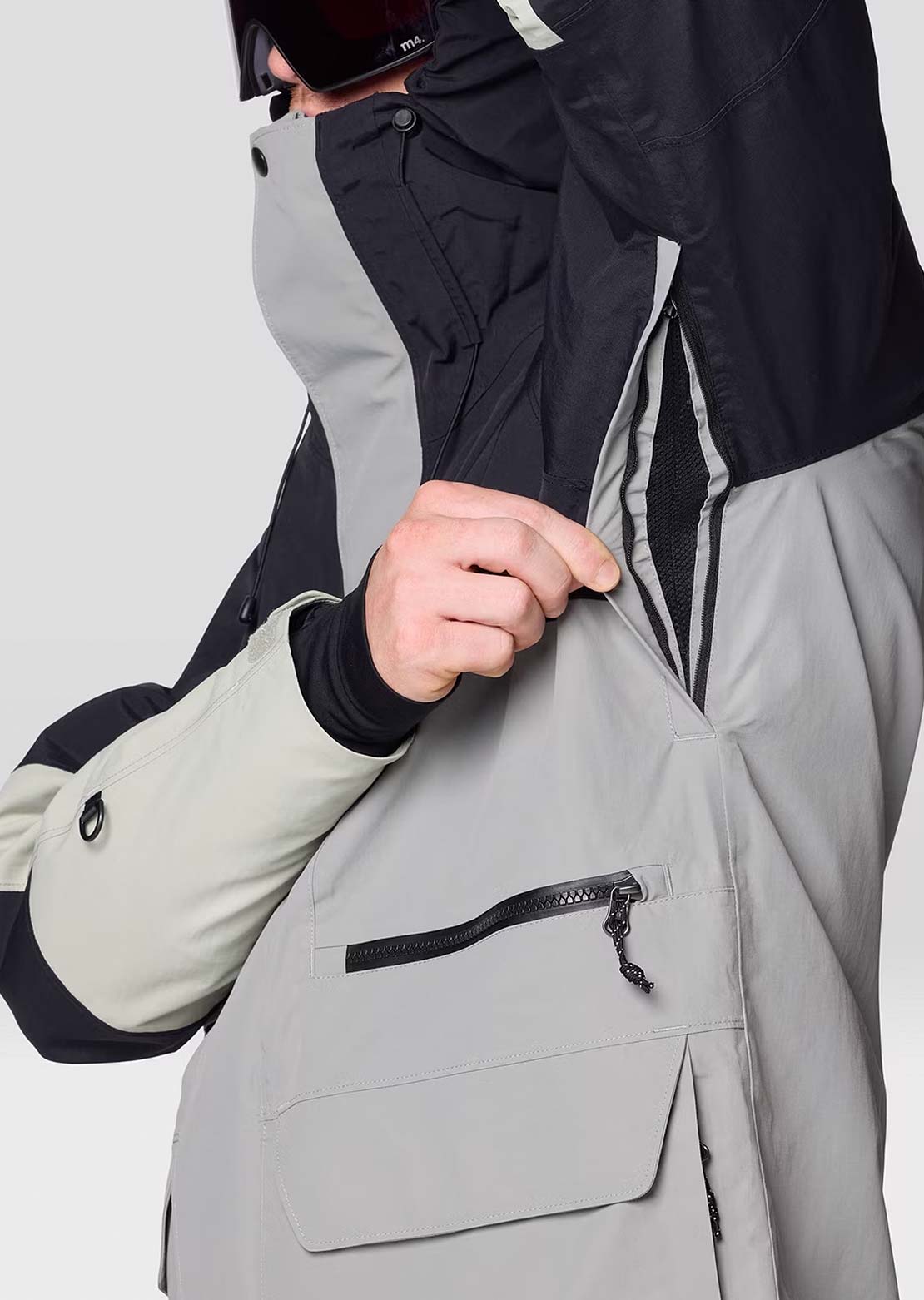 Mountain Hardwear Men's First Tracks Jacket Wet Stone/White Sage