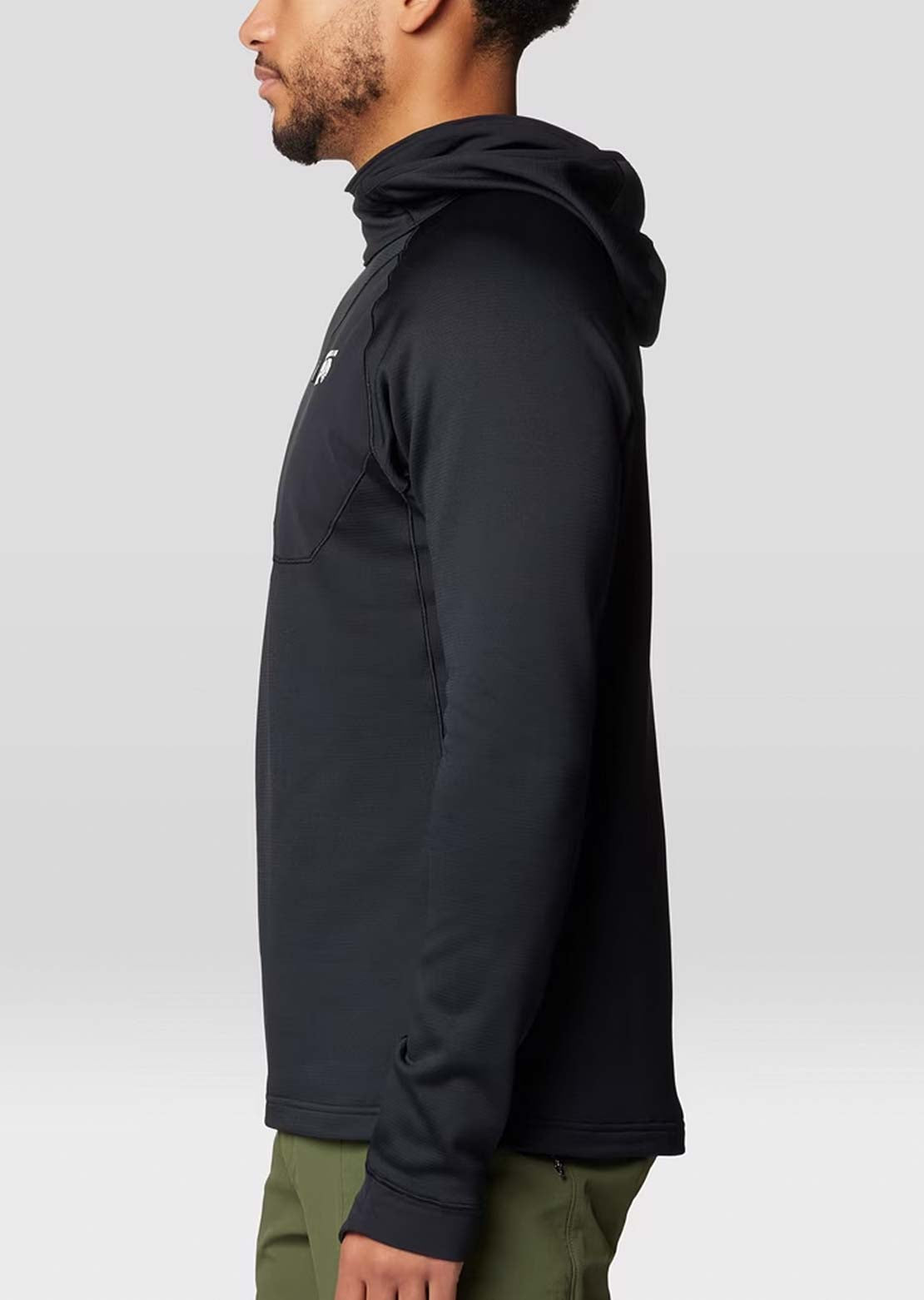 Mountain Hardwear Men's Up First Tech Fleece Hood Black