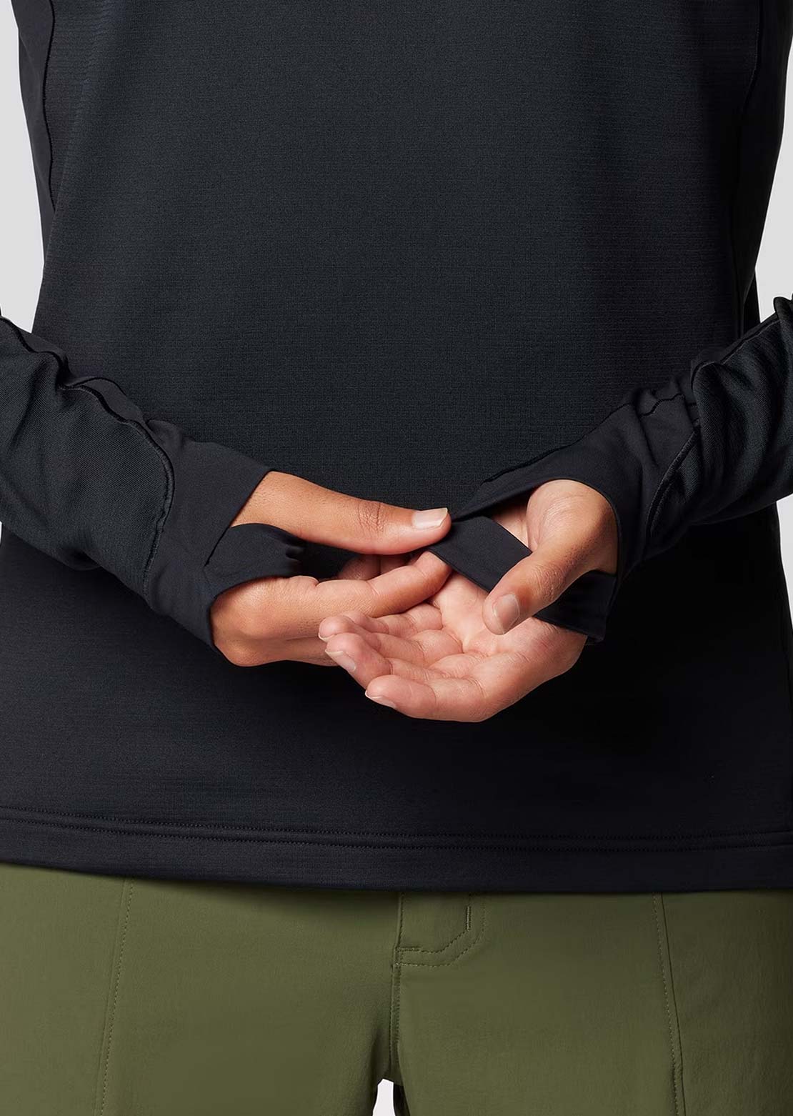 Mountain Hardwear Men's Up First Tech Fleece Hood Black