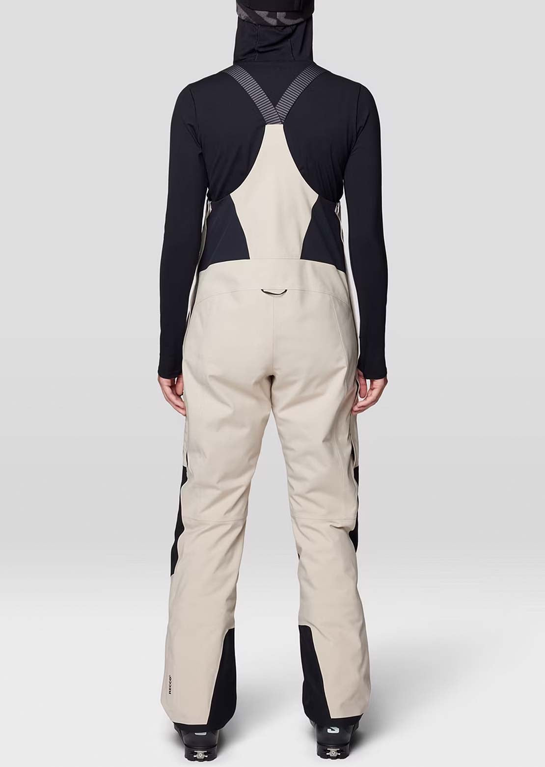 Mountain Hardwear Women's Powder Maven Bib Pants Fossil/Black