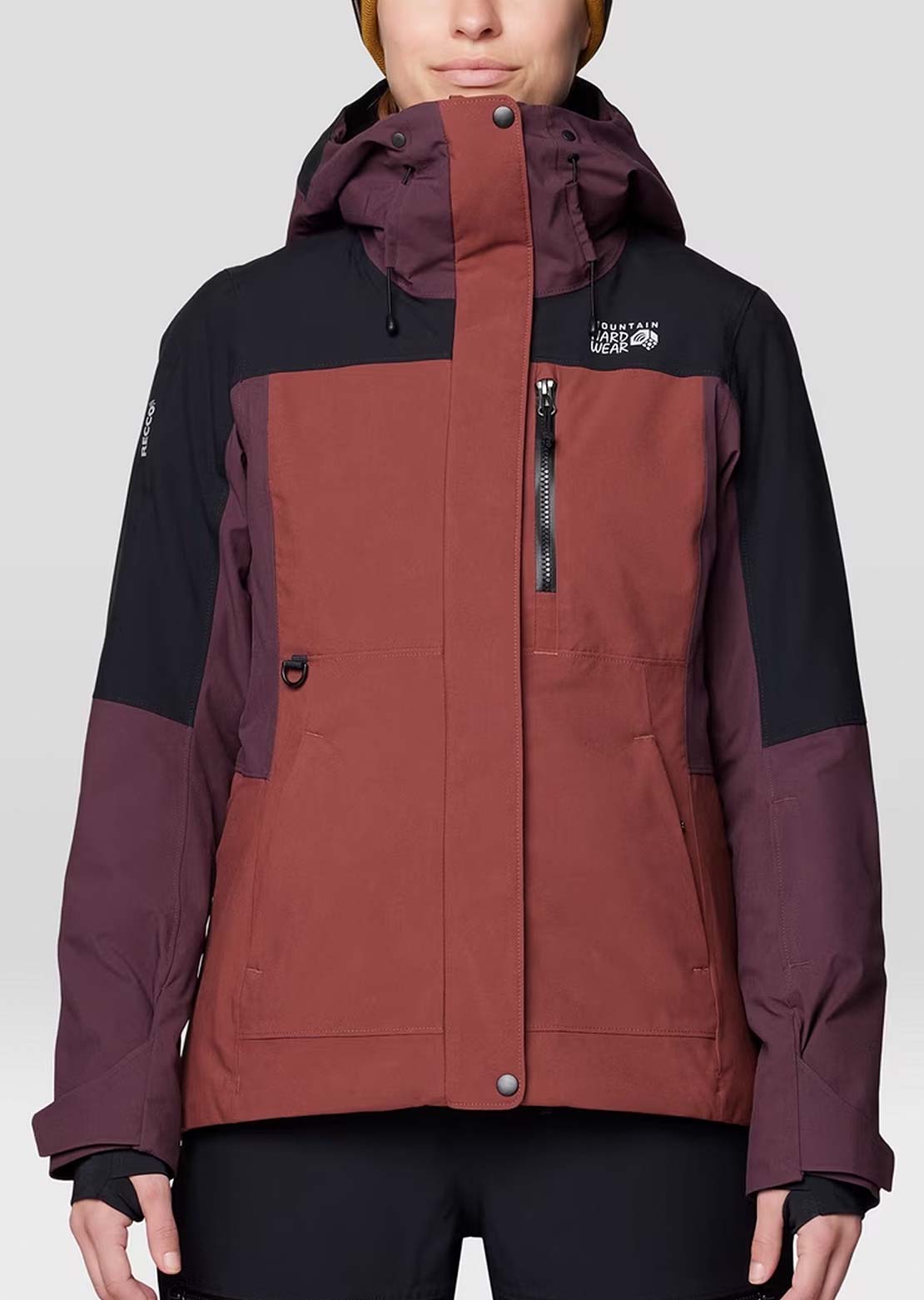 Mountain Hardwear Women's Powder Maven Jacket Bourbon Brown/Blackbe