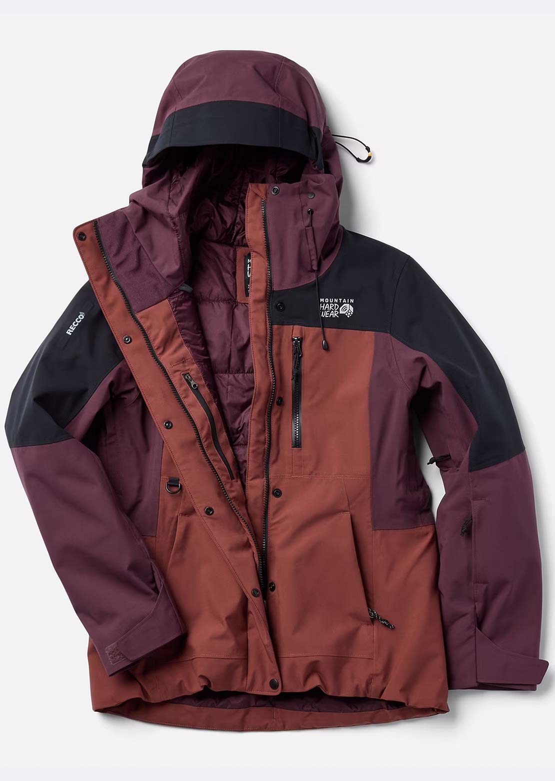 Mountain Hardwear Women's Powder Maven Jacket Bourbon Brown/Blackbe