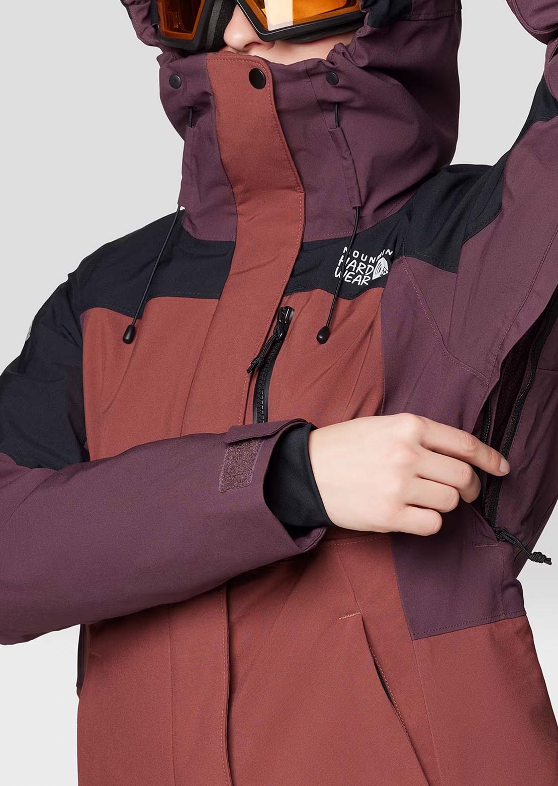 Mountain Hardwear Women's Powder Maven Jacket Bourbon Brown/Blackbe