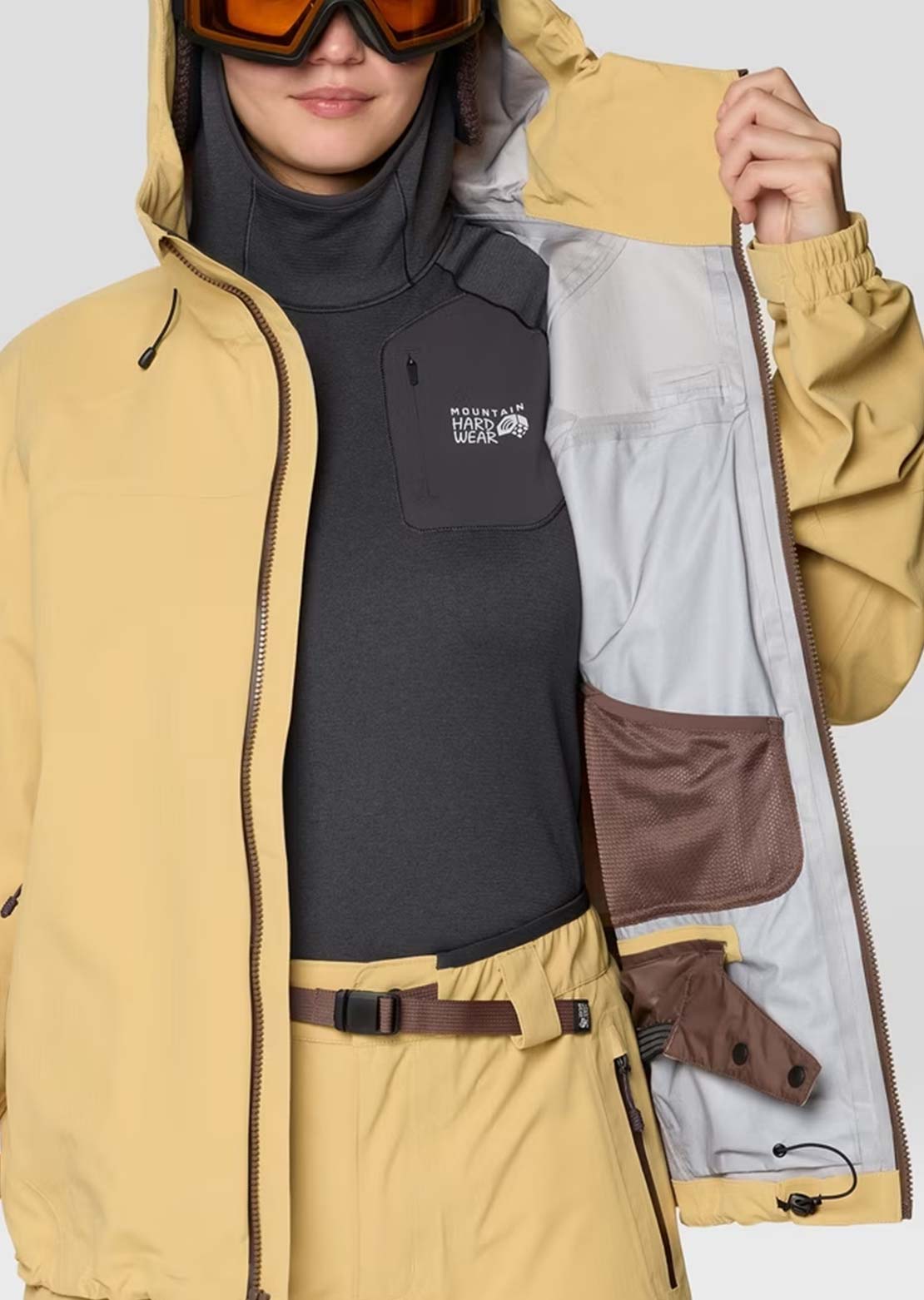 Mountain Hardwear Femmes Warp Factor 3L Hooded Manteau