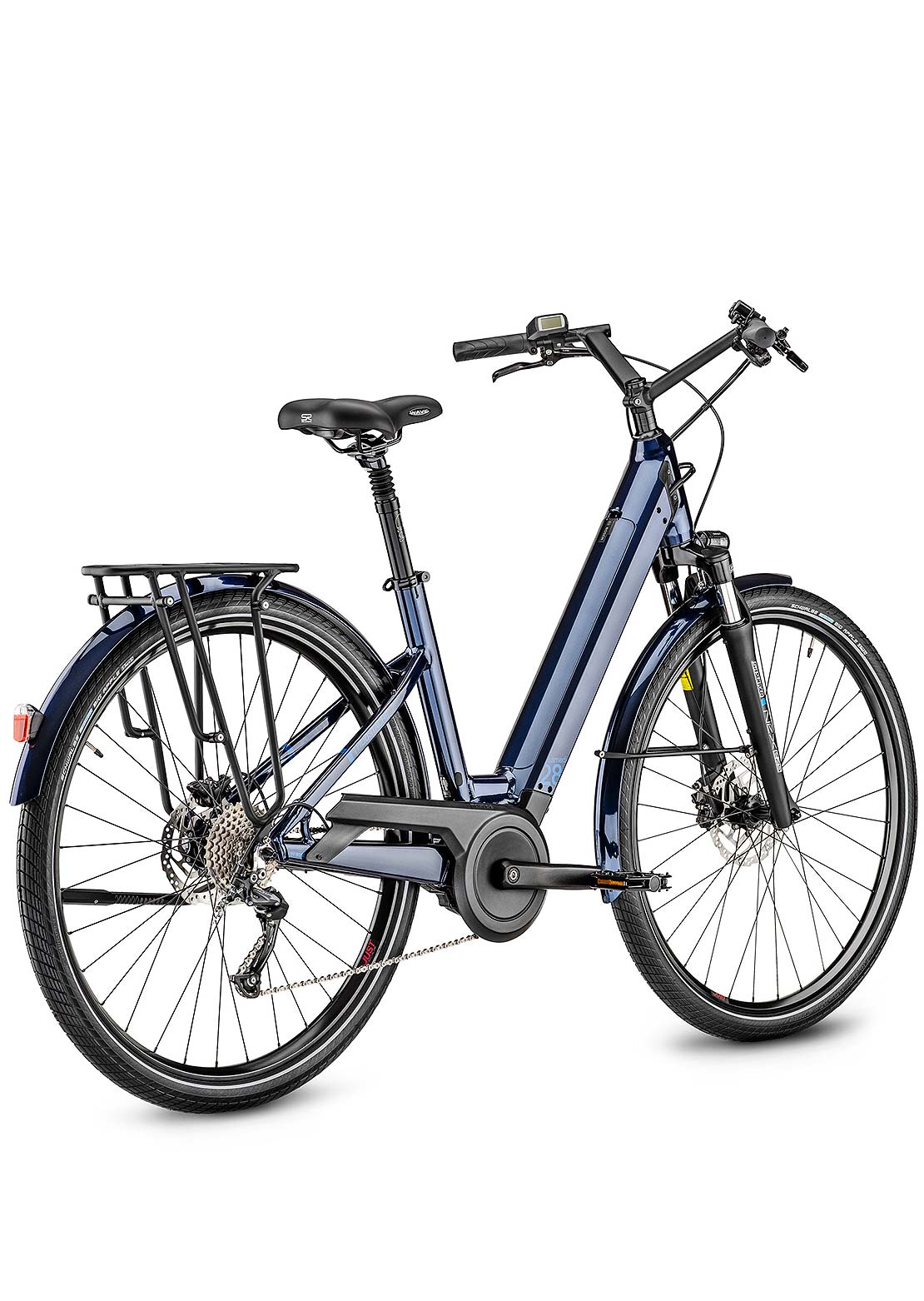 Moustache Samedi 28.2 Open 500WH Mountain Electric Bike Glossy Blue