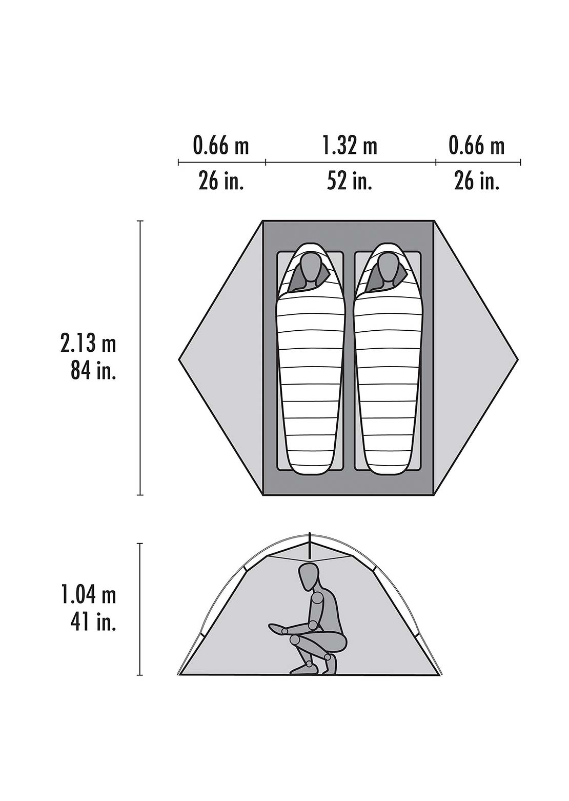 MSR Elixir S25 Two-Person Tent Green