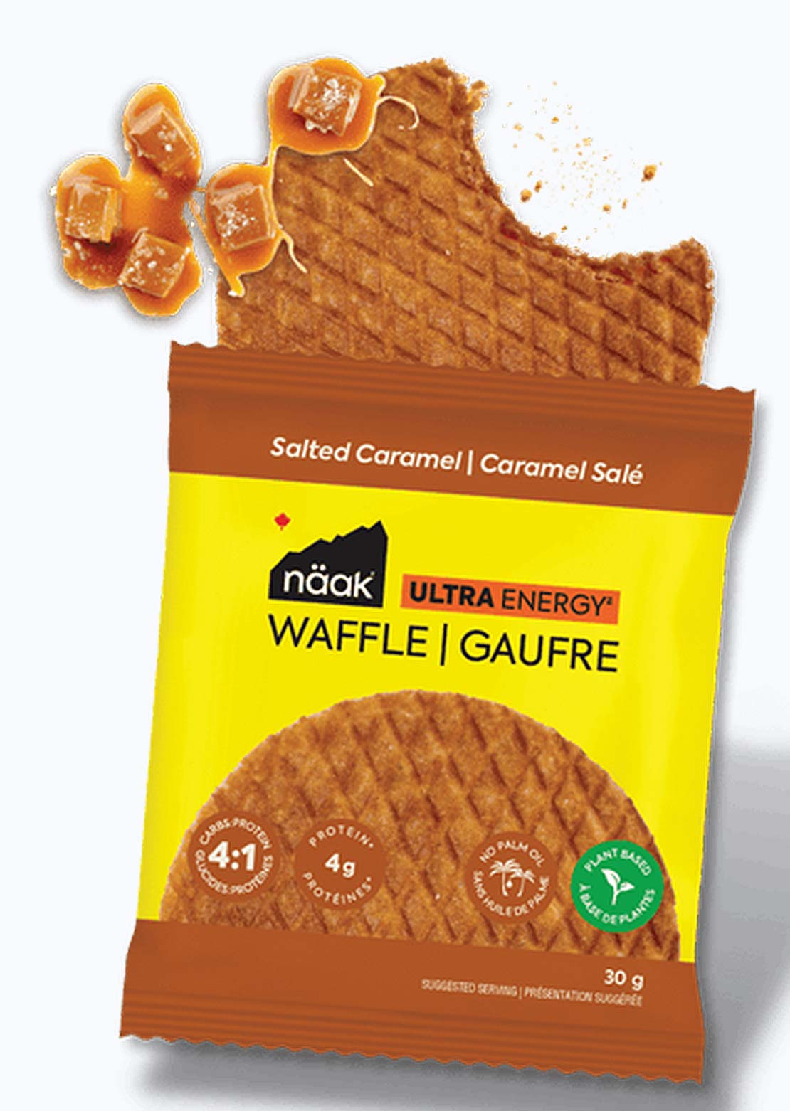 NAAK Salted Caramel Ultra Energy Waffles