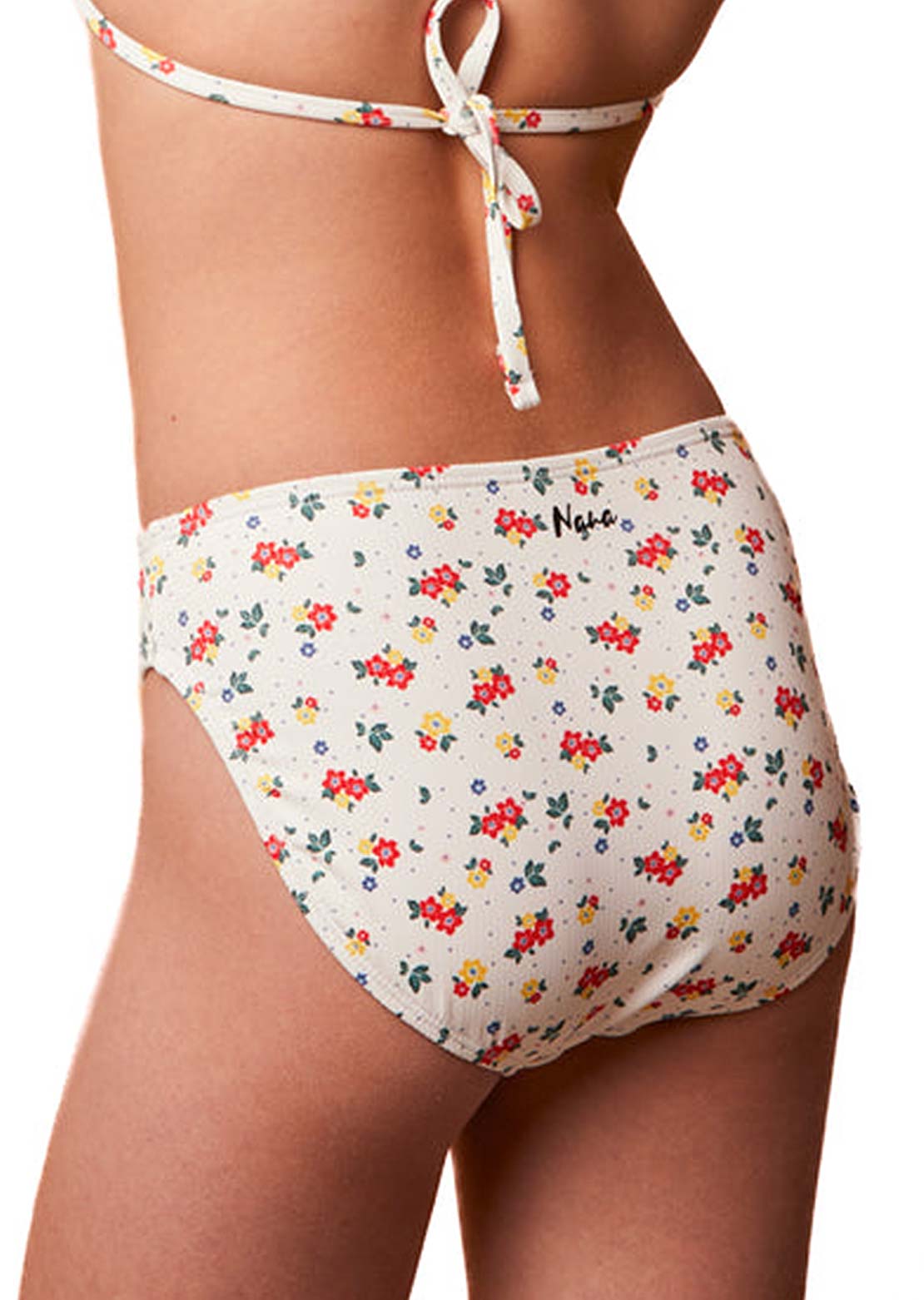 Nana Maude Bikini Bottom Flowers and Polka Dots