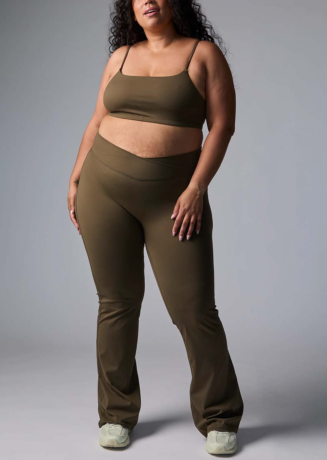 Nana Women's Gracie Sports Bra Khaki Green