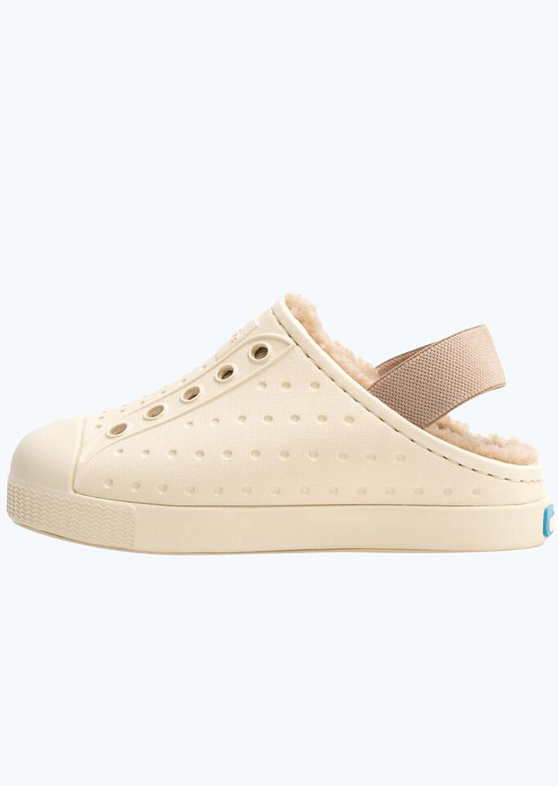 Native Junior Jefferson Cozy Shoes  Bone White
