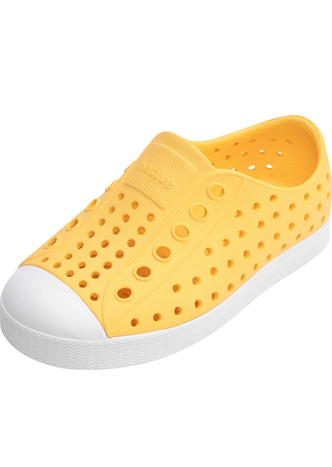 Native Junior Jefferson Shoes Pineapple Yellow/Shell White