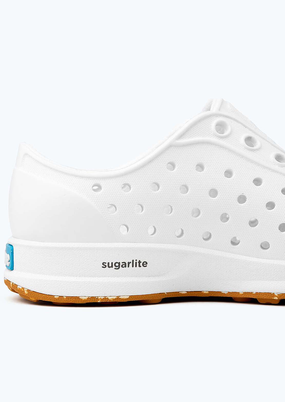 Native Junior Robbie Shoes Shell White/Shell White/Mash Speckle Rubber