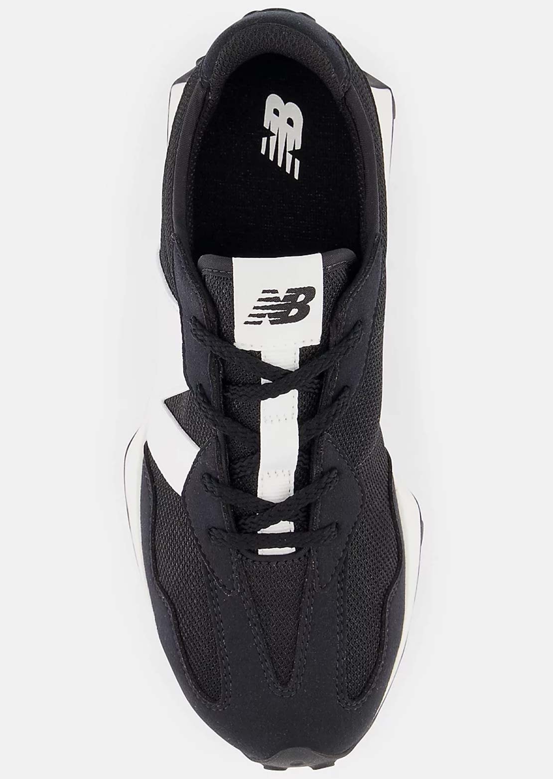 New Balance Junior 327 Lace Shoes Black