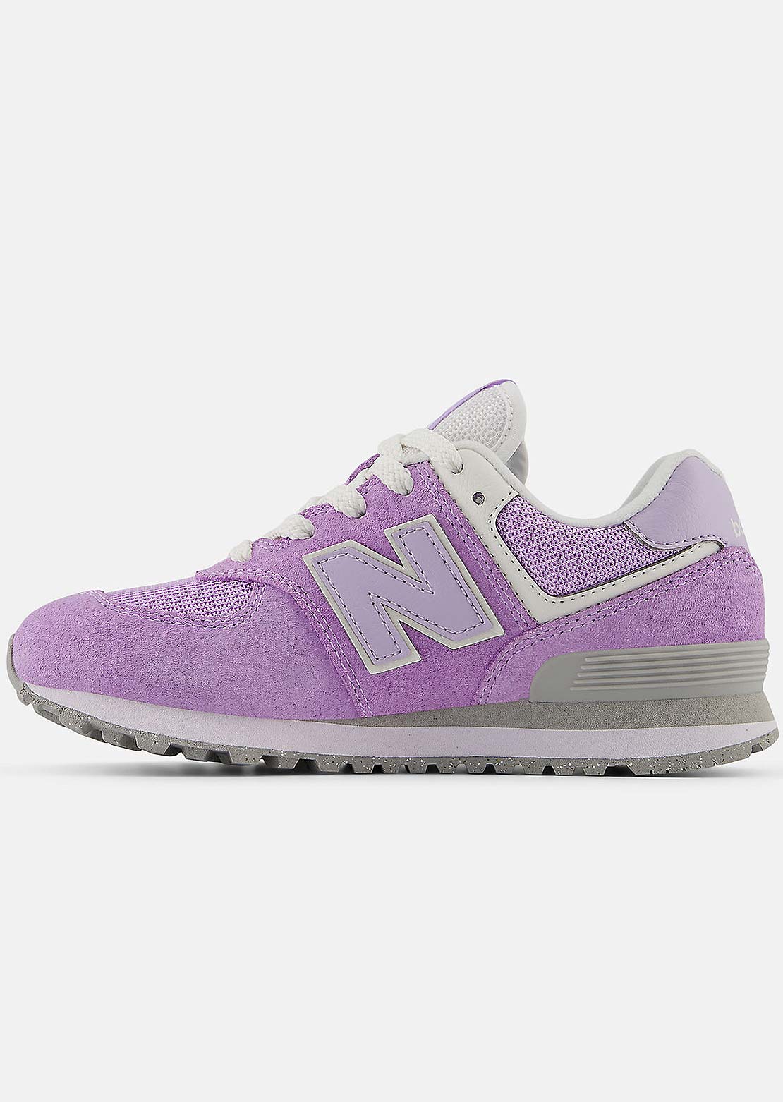 New Balance Junior 574 Shoes Lilac Glo