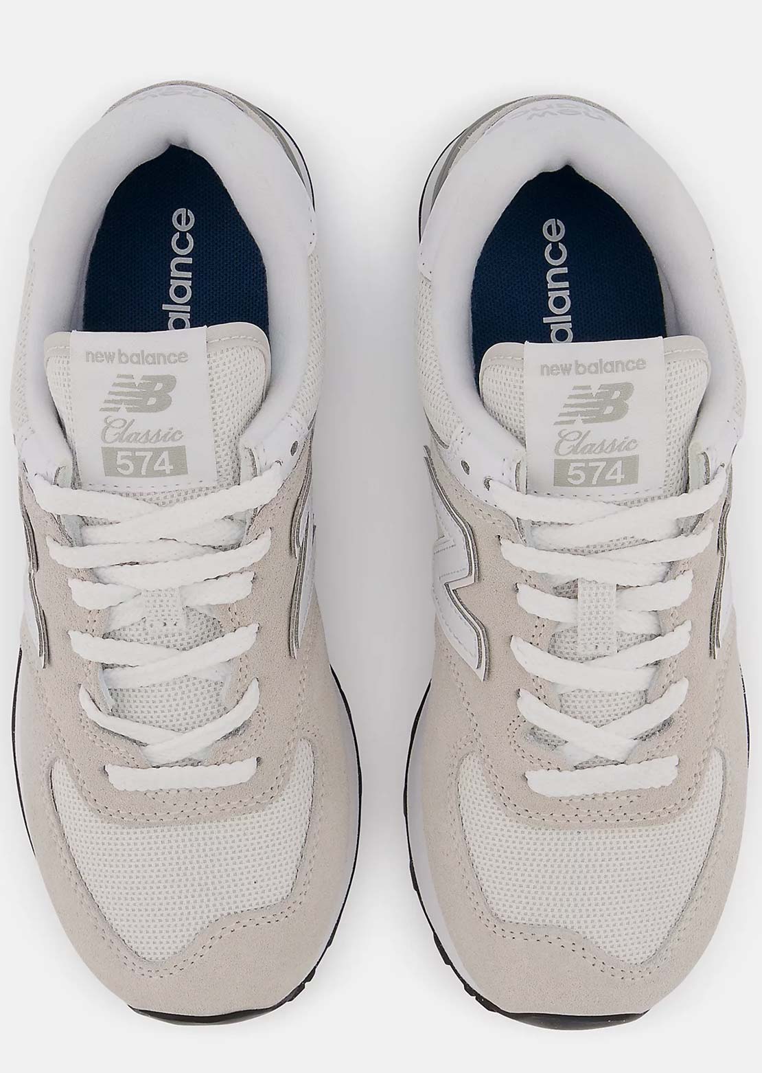 New Balance Junior 574 Shoes Nimbus Cloud/NB White