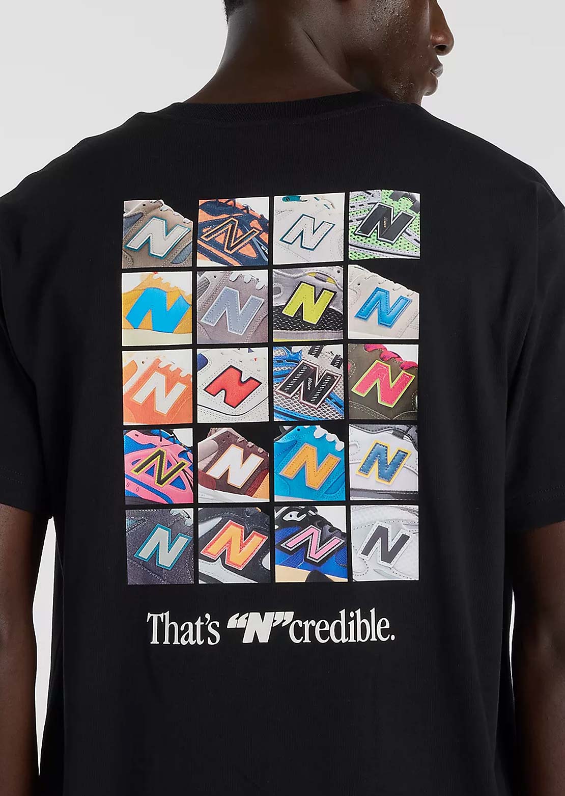 New Balance Men’s N Collage T-Shirt Black