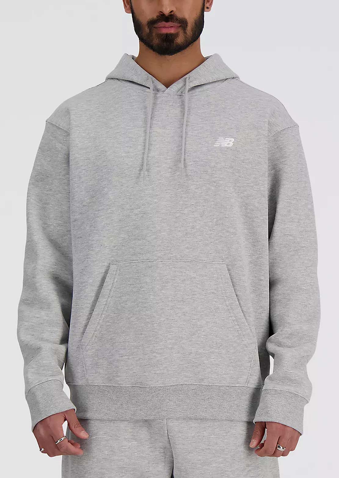 New Balance Men’s Sport Essentials Fleece Hood Grey