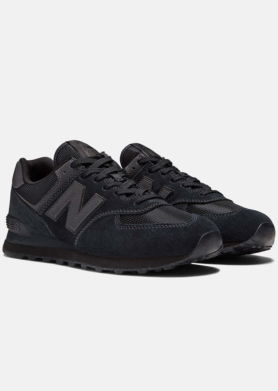 New Balance Men's 574 Shoes Black/Black