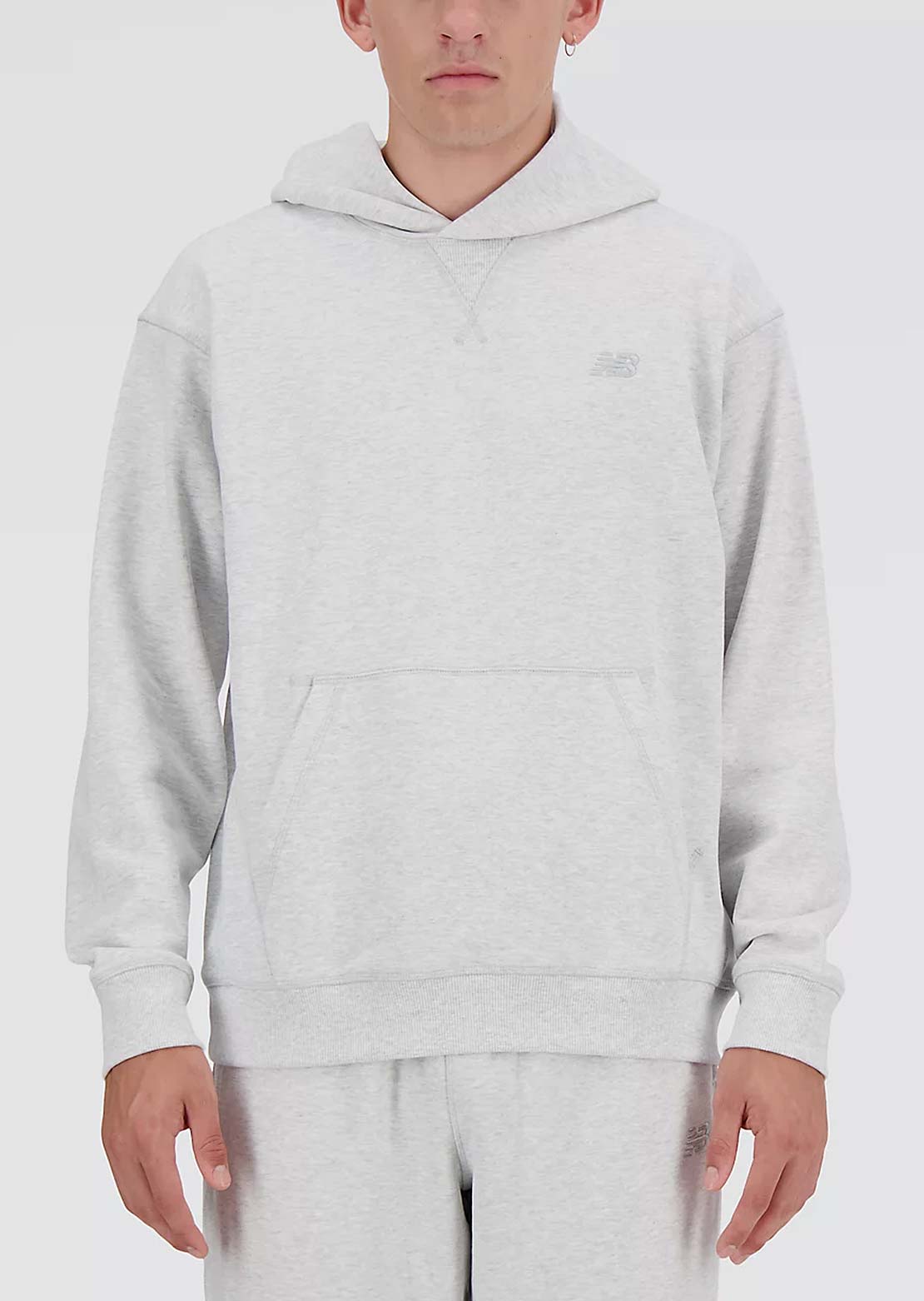 New Balance Men's Athletics French Terry Hood Grey