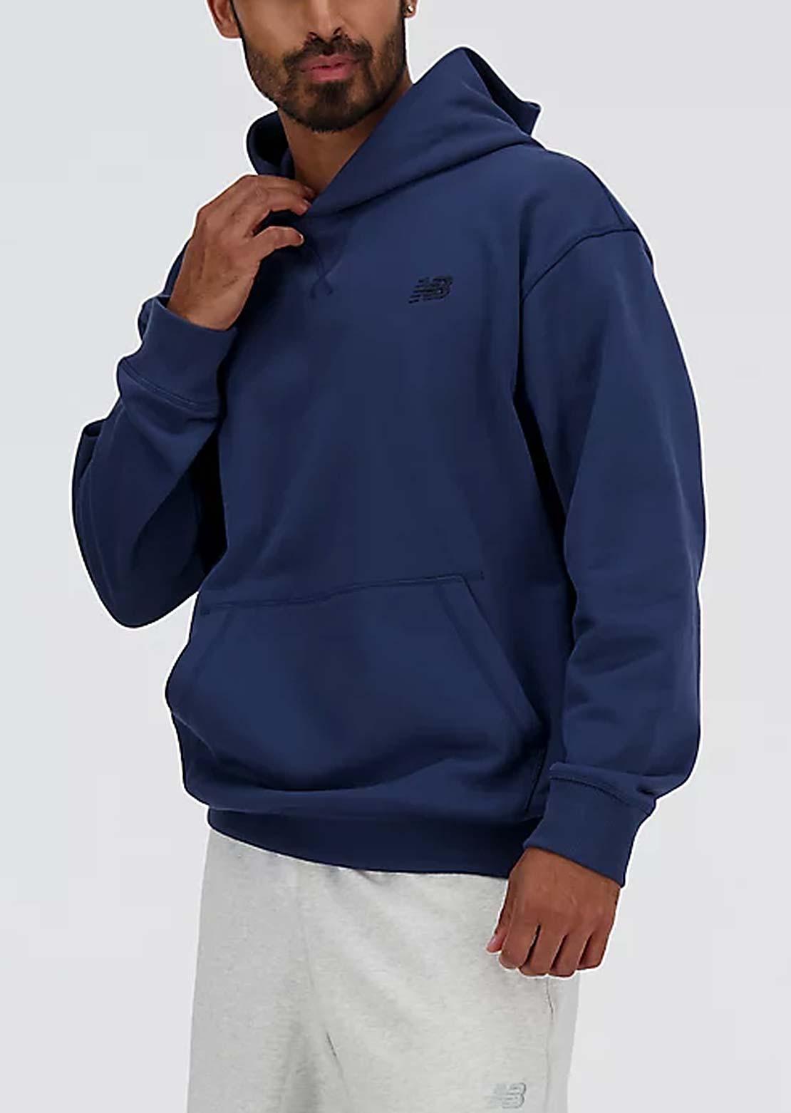 New Balance Men's Athletics French Terry Hood Blue