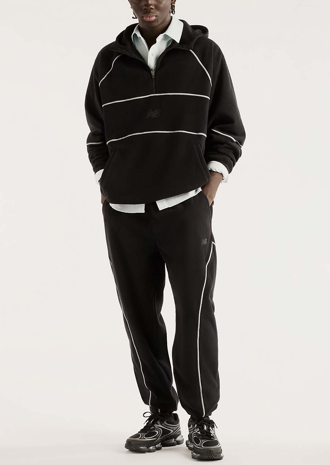 New Balance Hommes Trackside Fleece Chandail à capuche