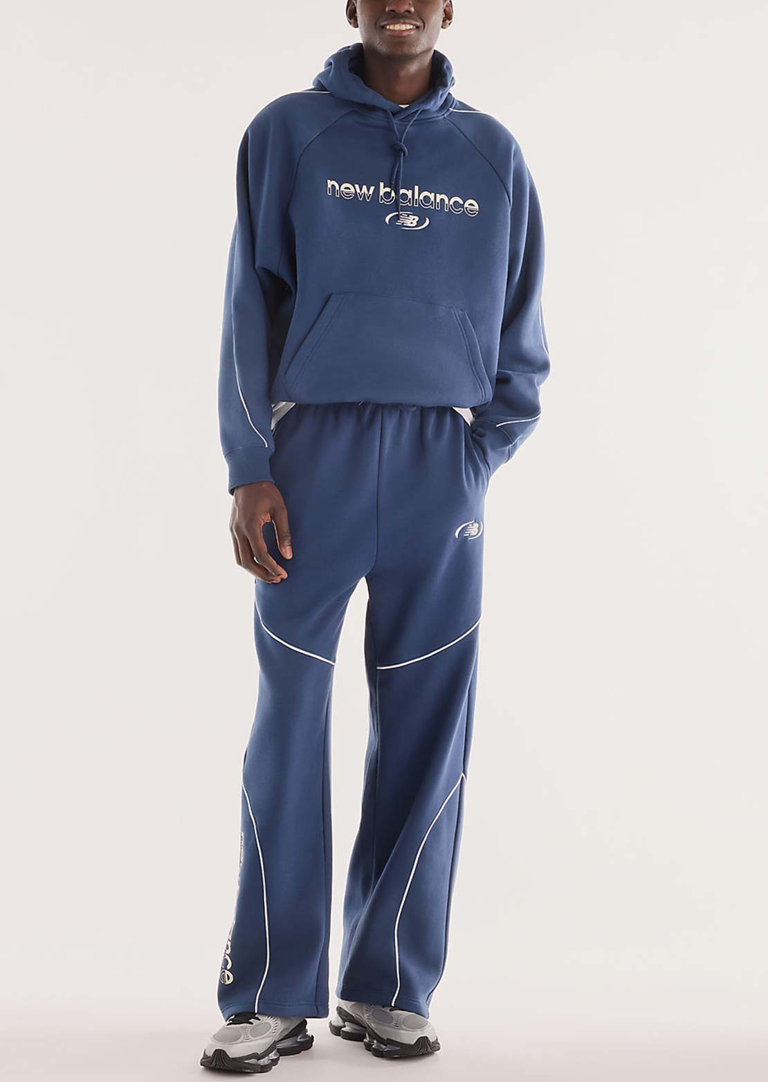 New Balance Hommes Trackside Fleece Chandail à capuche