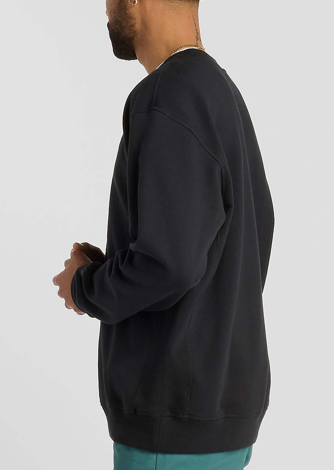 New Balance Numeric French Terry Crew Long Sleeve Black